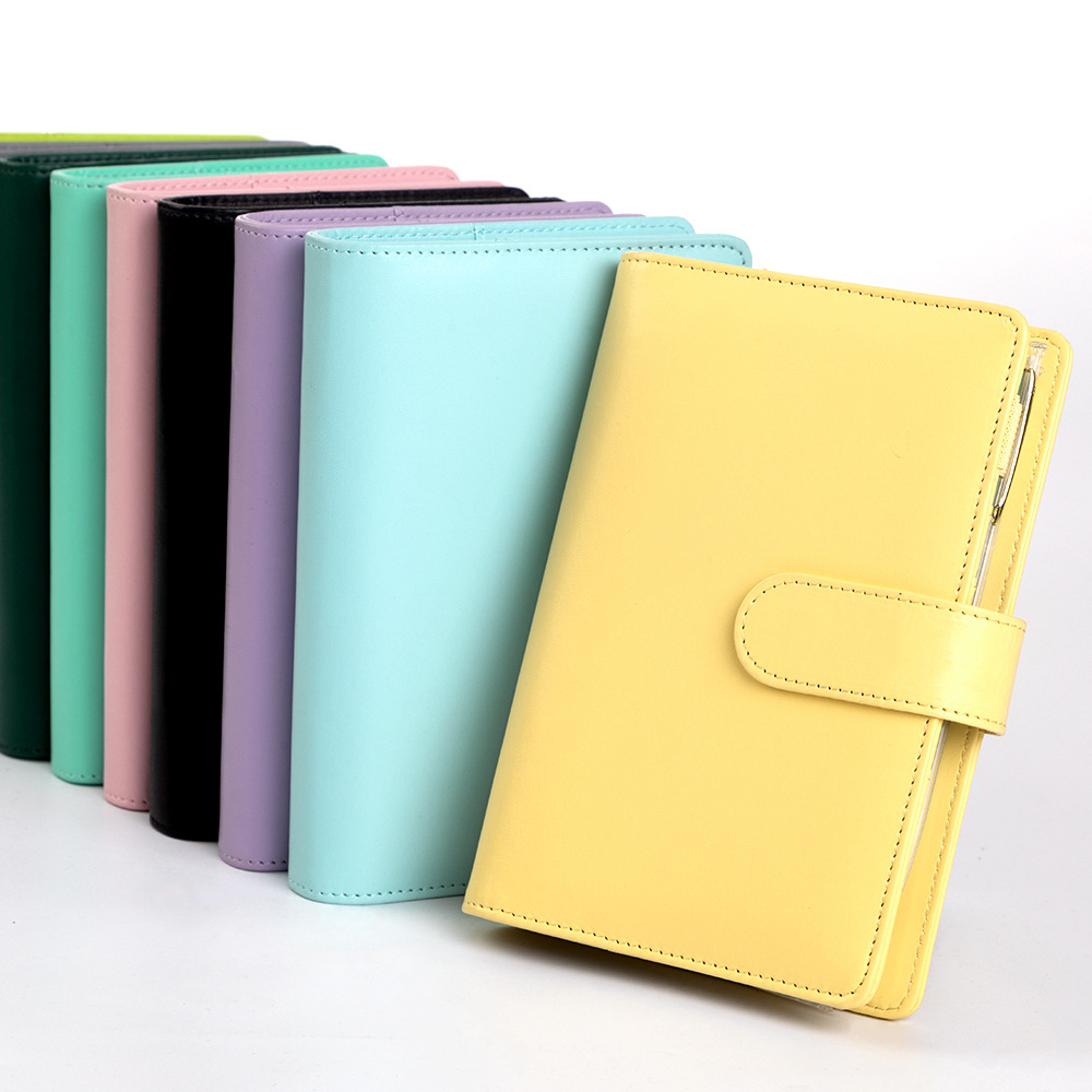 A6 Macaron PU Leather Binder N - Leather Work Notebook review and price