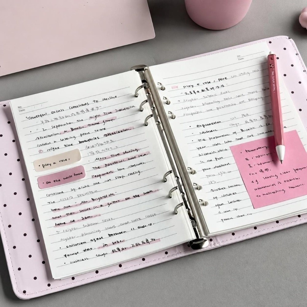 Ins Polka Dot Piano Binder Not - Leather Work Notebook review and price