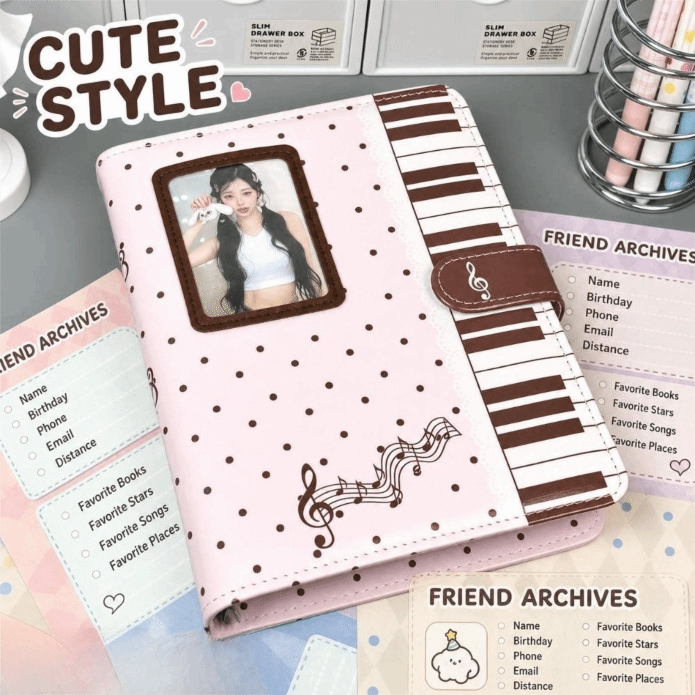 Ins Polka Dot Piano Binder Not - Leather Work Notebook review and price