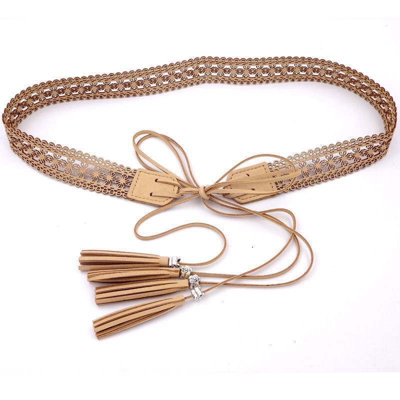 Pu Leather Hollow Tassel Tie W - Leatherwork Patterns Free review and price